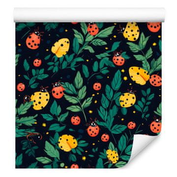 Tapeta za dnevni boravak i spavaću sobu u mornarsko plavoj i morsko plavoj boji bubamara 50x1000 cm