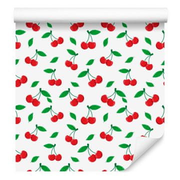 Tapeta boje trešnje i koralja za dnevni boravak i spavaću sobu 50x1000 cm