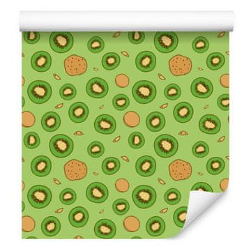 Tapeta u boji kivija i limete, žuto-zlatne za dnevni boravak i spavaću sobu 50x1000 cm