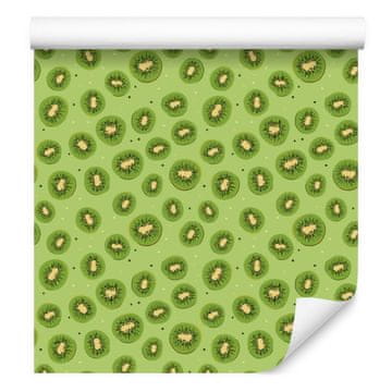 Tapeta u boji kivija, limete i žute za dnevni boravak i spavaću sobu 50x1000 cm