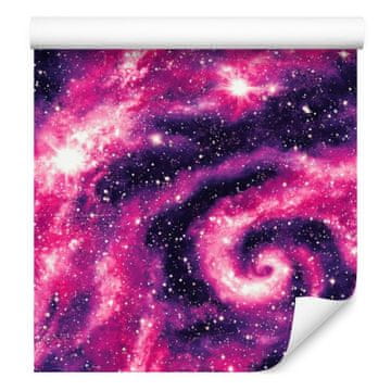 Fototapeta s akvarelnom galaksijom, ljubičasta, ljubičasta i indigo, 50x1000 cm