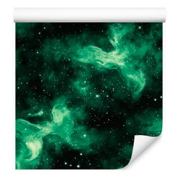 Fototapeta akvarel galaksije morsko zelena i crna 50x1000 cm