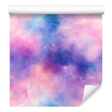 Akvarel Galaxy tapeta lavanda, ljubičasti centar 50x1000 cm