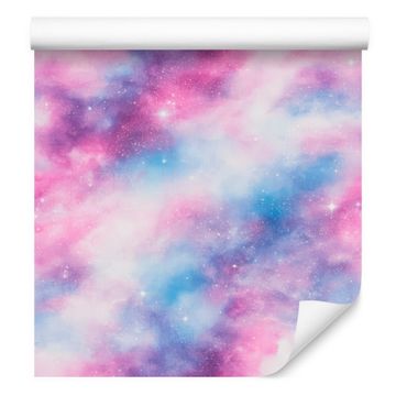 Akvarel Galaxy tapeta lavanda i ljubičica, lavanda pozadina 50x1000 cm