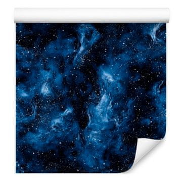 Akvarel Galaxy mornarsko plava tapeta, mornarsko plava pozadina 50x1000 cm