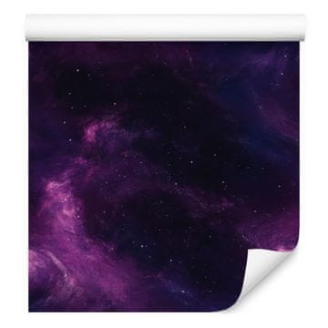 Fototapeta Watercolor Galaxy u indigo, mornarsko plavoj i šljivovoj boji 50x1000 cm