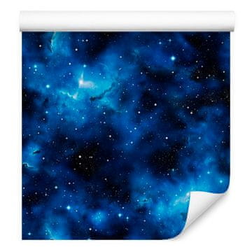 Tapeta Watercolor Galaxy Navy Blue, 50x1000 cm, jasni detalji