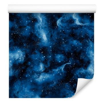 Akvarel Galaxy tapeta tamnoplava i plava, tamnoplava pozadina 50x1000 cm