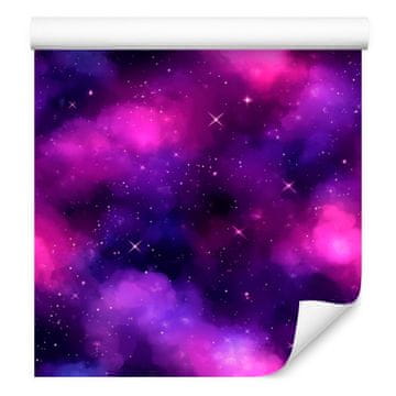 Fototapeta akvarel galaksije ljubičasta, indigo i šljiva 50x1000 cm