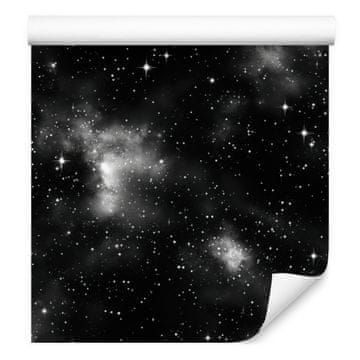 Akvarel Galaxy tapeta crna i grafitna za dnevni boravak i spavaću sobu 50x1000