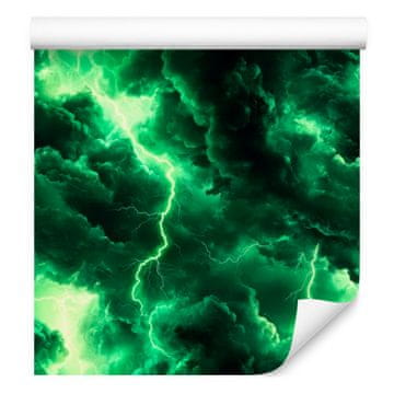 Fototapeta u akvarelu Galaxy, boca zelena i zelena, 50x1000 cm