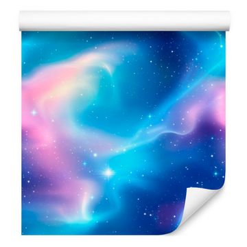 Akvarel tapeta Galaxy Plava, azurna i lavanda 50x1000 cm