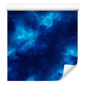 Akvarel tapeta Galaxy, plava i tamnoplava, fini detalji 50x1000 cm