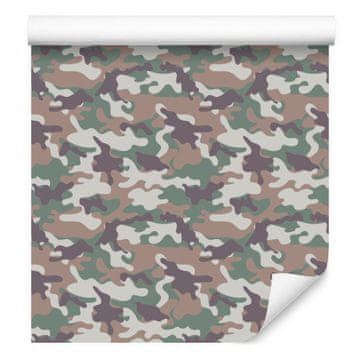 Vojna kamuflaža tapeta sive i svijetlo sive boje 50x1000 cm