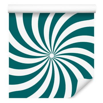 Hipi tapeta za pozadinu, tirkizna, bijela i svijetlosiva 50x1000 cm