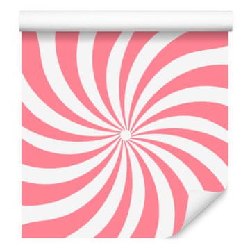 Hipi tapeta za pozadinu, koraljna, bijela i puderasto ružičasta 50x1000 cm
