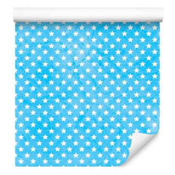 Tapeta s azurnim zvijezdama, jasni detalji za dnevni boravak i spavaću sobu 50x1000 cm