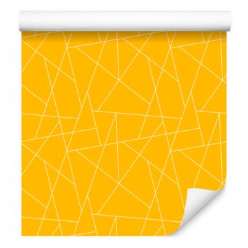 Tapeta s geometrijskim uzorkom zlatna, zlatni vrh 50x1000 cm