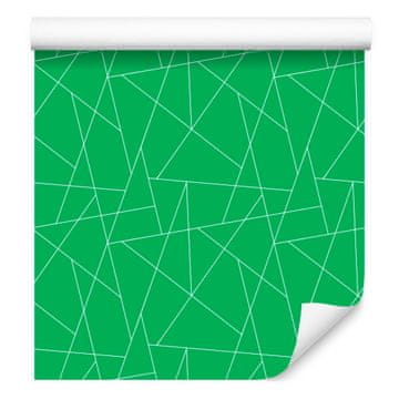 Tapeta s geometrijskim uzorkom zelena, zelena pozadina 50x1000 cm
