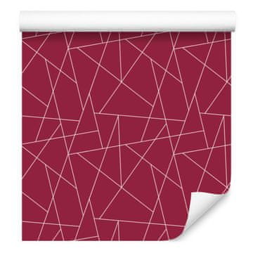 Tapeta s geometrijskim uzorkom ružičaste boje, fini detalji 50x1000 cm