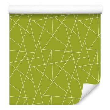 Tapeta s geometrijskim uzorkom žute boje, žuta sredina 50x1000 cm
