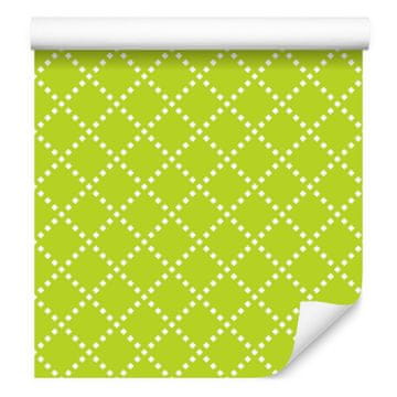 Tapeta s geometrijskim uzorkom limete, limeta pozadina 50x1000 cm