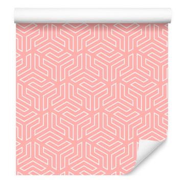 Tapeta s geometrijskim uzorkom koralja, koralj u sredini 50x1000 cm
