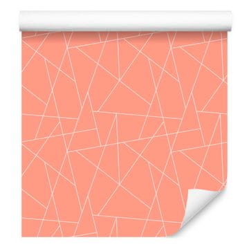 Tapeta s geometrijskim uzorkom koralja, meki oblici 50x1000 cm