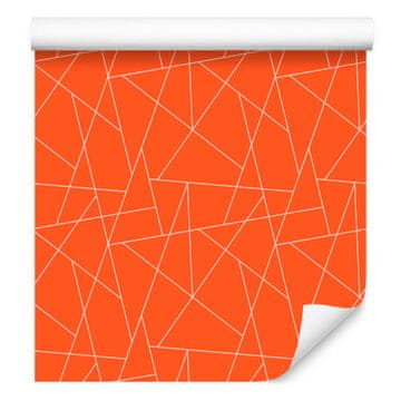 Tapeta s geometrijskim uzorkom breskve, središte breskve 50x1000 cm