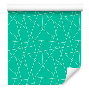 Tapeta s geometrijskim morskim uzorkom, meki oblici 50x1000 cm