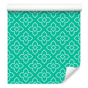 Tapeta s geometrijskim morskim uzorkom za dnevni boravak i spavaću sobu 50x1000 cm