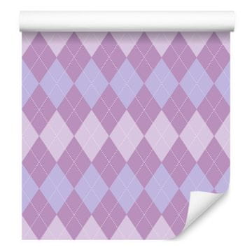 Tapeta Pastel Diamonds Lavanda, ljubičasta i plava 50x1000 cm
