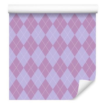 Tapeta Pastel Diamonds, lavanda i ljubičasta, za dnevni boravak i spavaću sobu 50x1000 cm