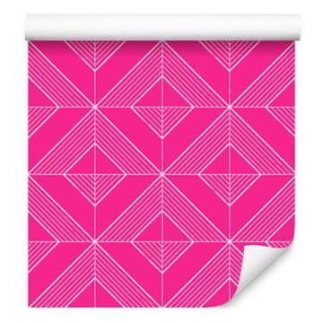Geometrijska tapeta s rombovima, ljubičasta pozadina, ljubičasti centar, 50x1000 cm