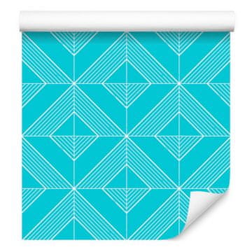 Tapeta Geometrijski rombovi celadon, celadon pozadina 50x1000 cm