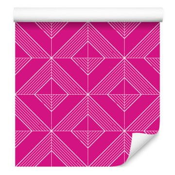 Geometrijska ljubičasta romb tapeta, ljubičasti centar 50x1000 cm