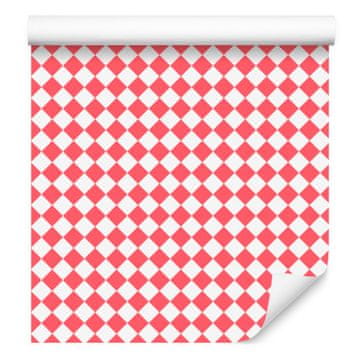 Geometrijska romboidna koraljna tapeta za dnevni boravak i spavaću sobu 50x1000 cm