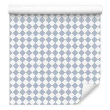 Geometrijska tapeta s rombovima svijetlo siva i bijela 50x1000 cm