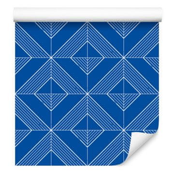 Tapeta Geometrijski rombovi plavi, planinsko plava 50x1000 cm