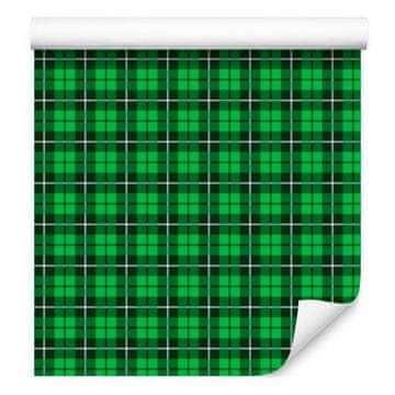 Zelena kockasta zelena i boca zelena tapeta 50x1000 cm