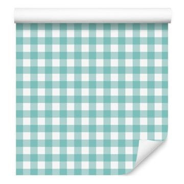 Tapeta od tkanine s uzorkom mora, mente i bijele boje za dnevni boravak i spavaću sobu 50x1000 cm