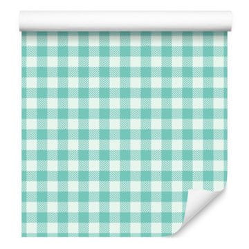 Tapeta s uzorkom tkanine boje mente, fini detalji za dnevni boravak i spavaću sobu 50x1000 cm