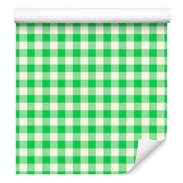 Tapeta s uzorkom tkanine boje mente i limete za dnevni boravak i spavaću sobu 50x1000 cm