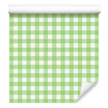 Tapeta od tkanine s uzorkom limete i bijele za dnevni boravak i spavaću sobu 50x1000 cm