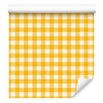 Tapeta s uzorkom od tkanine, krem, žuta, bijela i zlatna 50x1000 cm