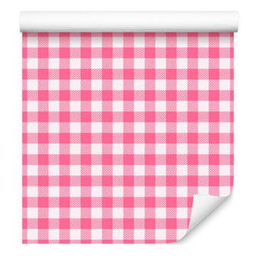 Tapeta od tkanine s uzorkom suptilnih detalja, puderasto ružičasta 50x1000 cm