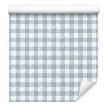 Tapeta tkanina s uzorkom svijetlo sive, središnji dio svijetlo sive boje 50x1000 cm