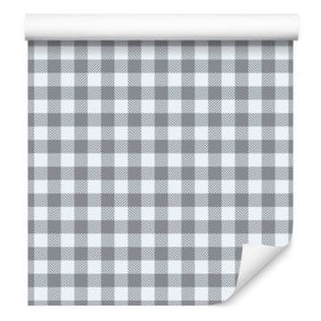 Tapeta tkanina s uzorkom svijetlo sive, sive i bijele 50x1000 cm