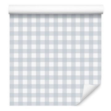 Tapeta s uzorkom tkanine, bijela i svijetlo siva, bijela pozadina 50x1000 cm