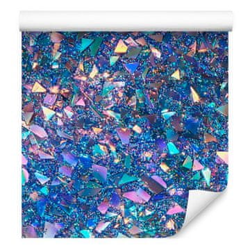 Prelijevajuća svjetlucava tapeta plava, ljubičasta i tirkizna 50x1000 cm